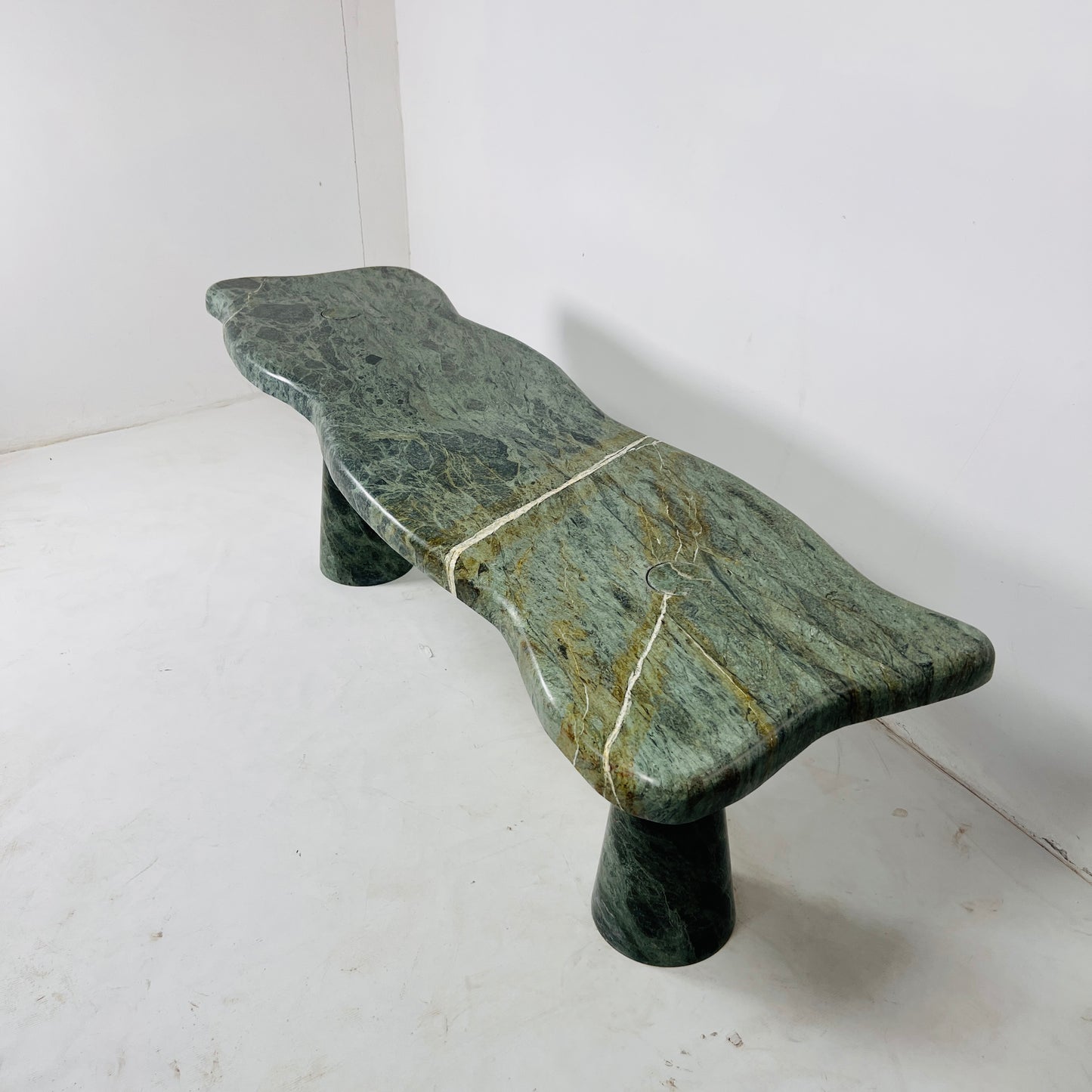 Emerald Grain Bench - Green