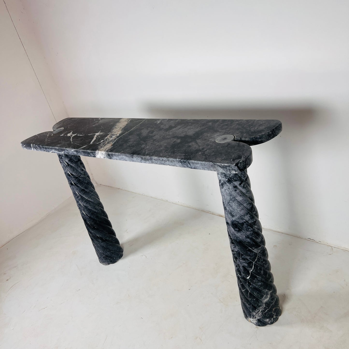 Portico Console Table - Black & Blue