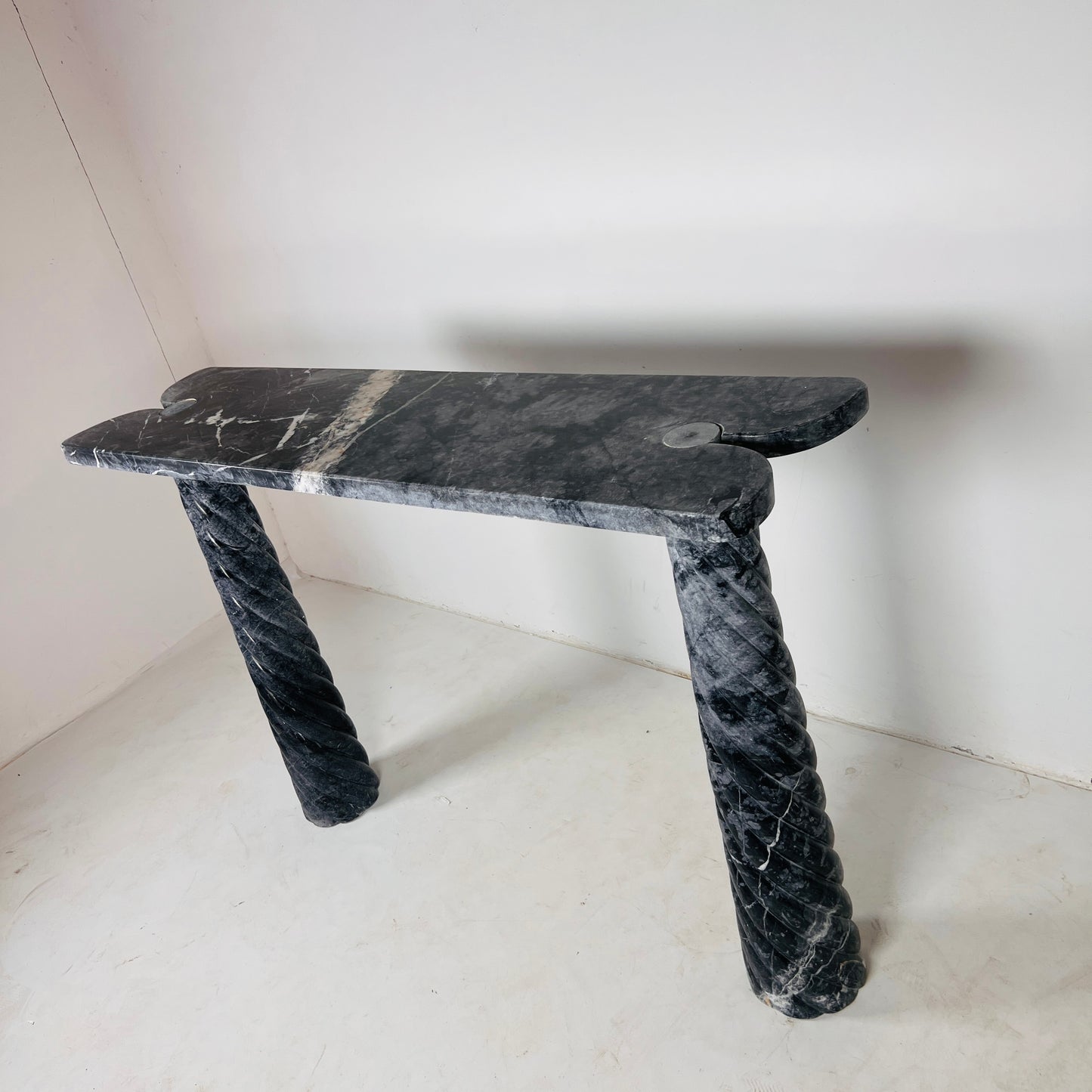 Portico Console Table - Black & Blue