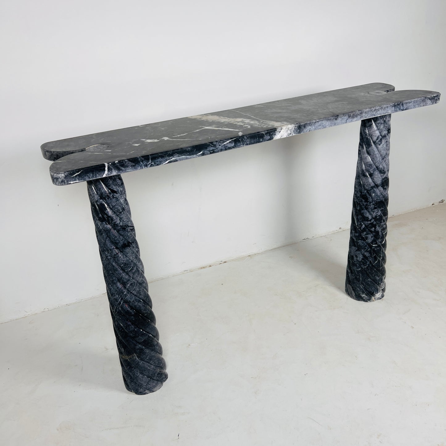 Portico Console Table - Black & Blue