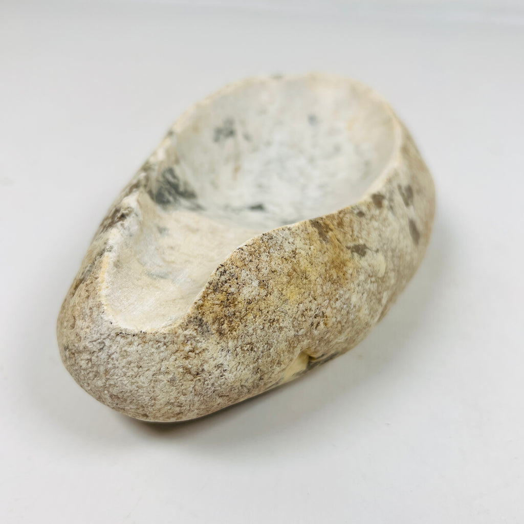 River Stone Splashed Eggshell Ash Tray