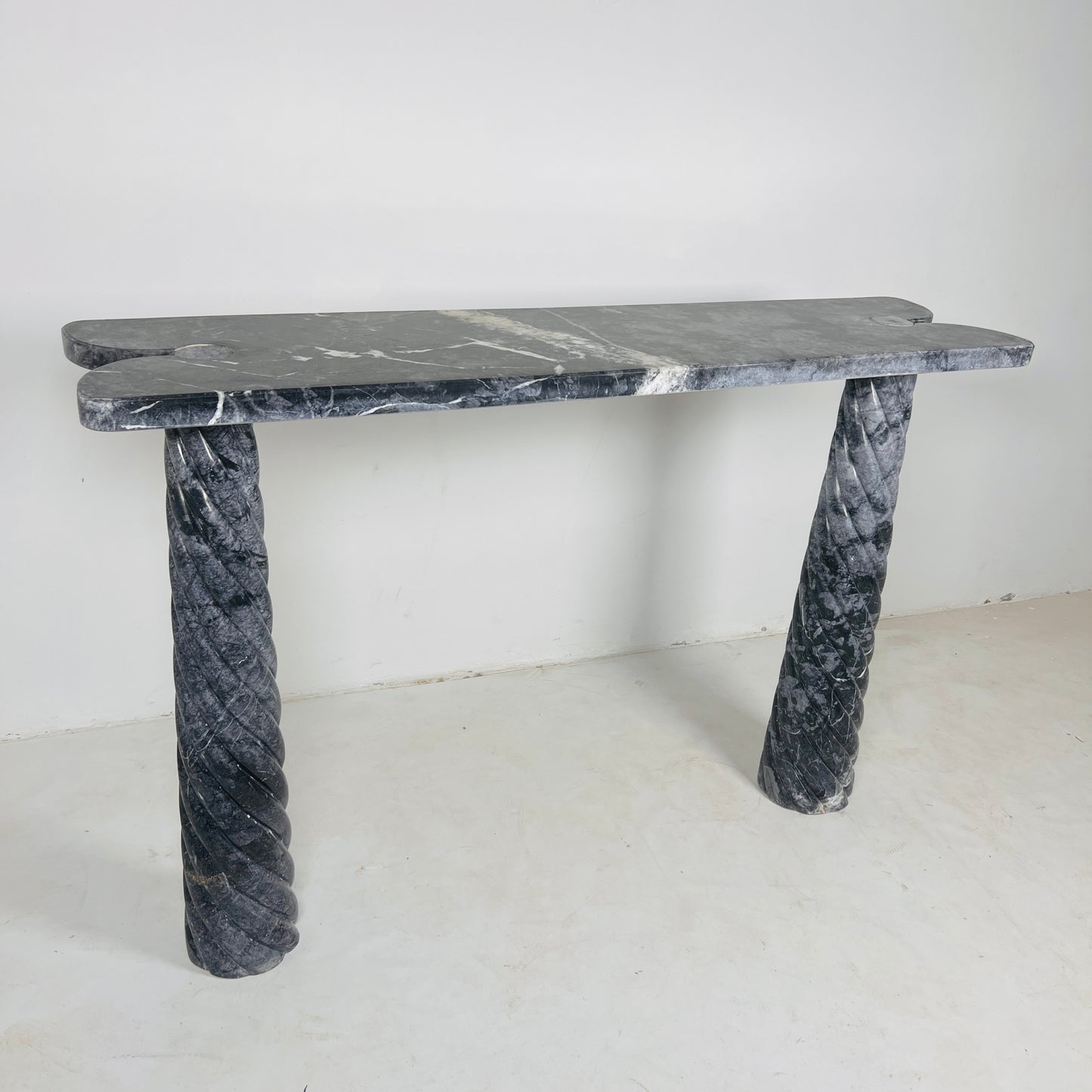 Portico Console Table - Black & Blue