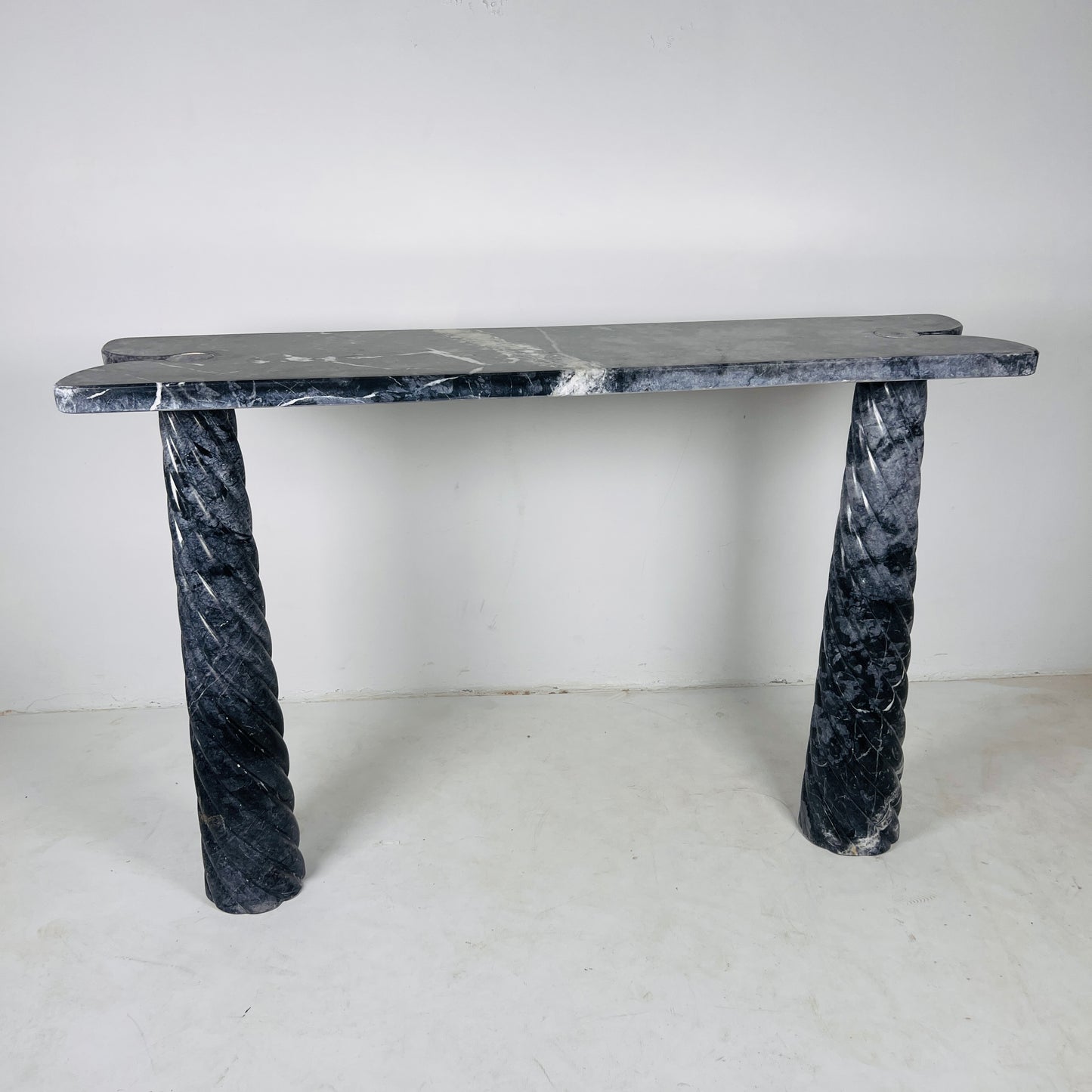 Portico Console Table - Black & Blue