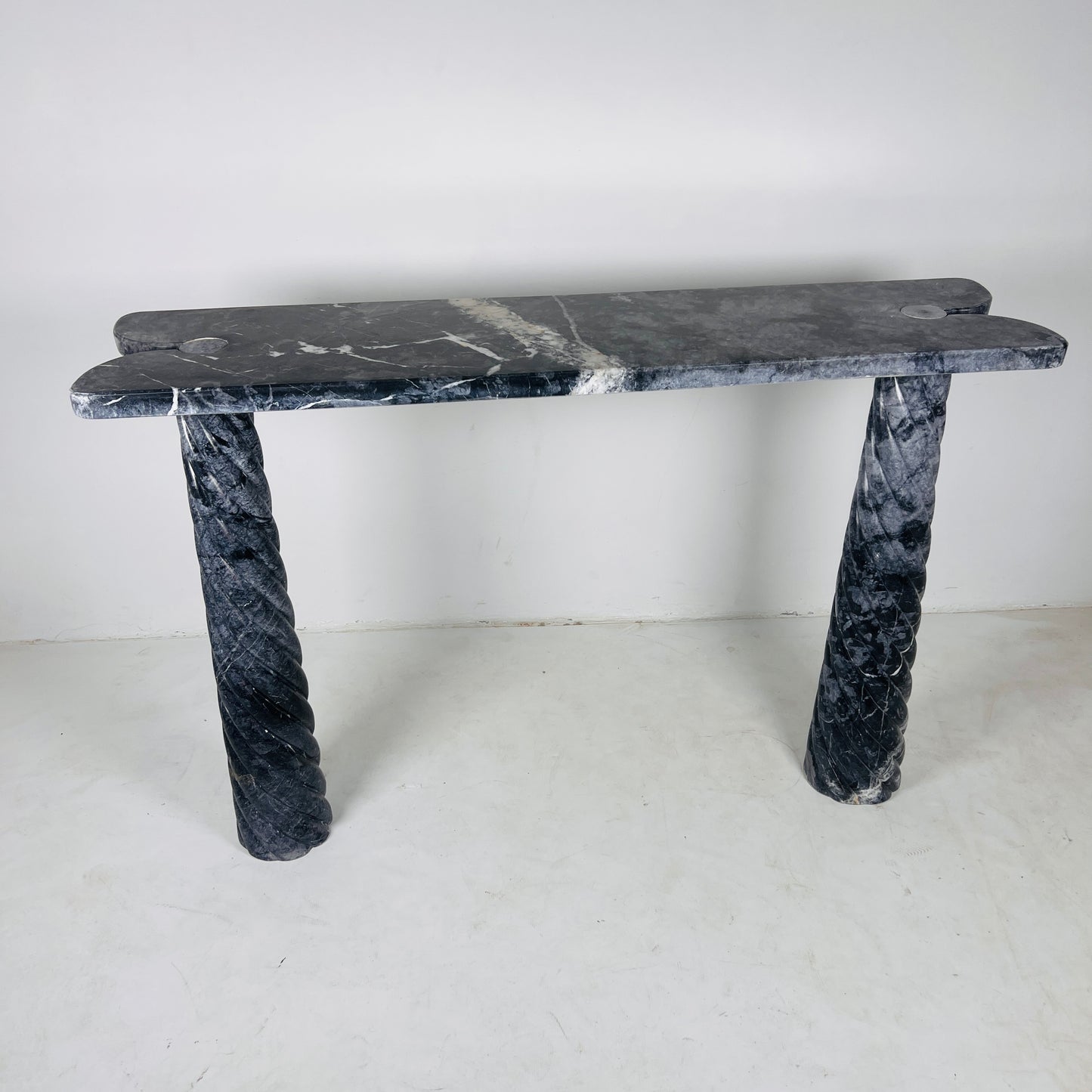 Portico Console Table - Black & Blue