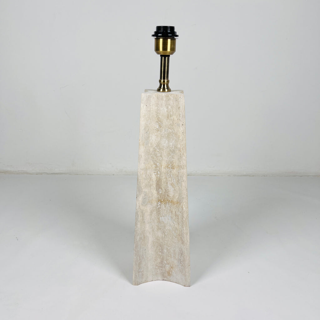 Earth Glow Travertine Table Lamp