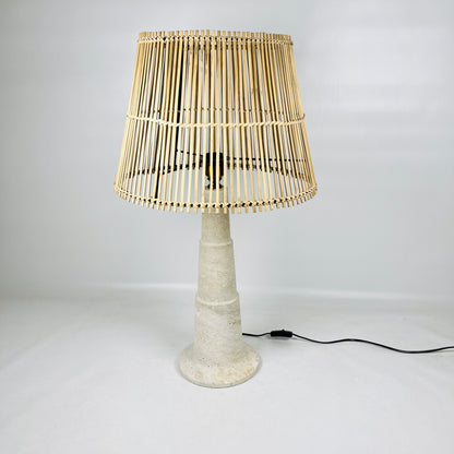 Baton Table Lamp - Travertine