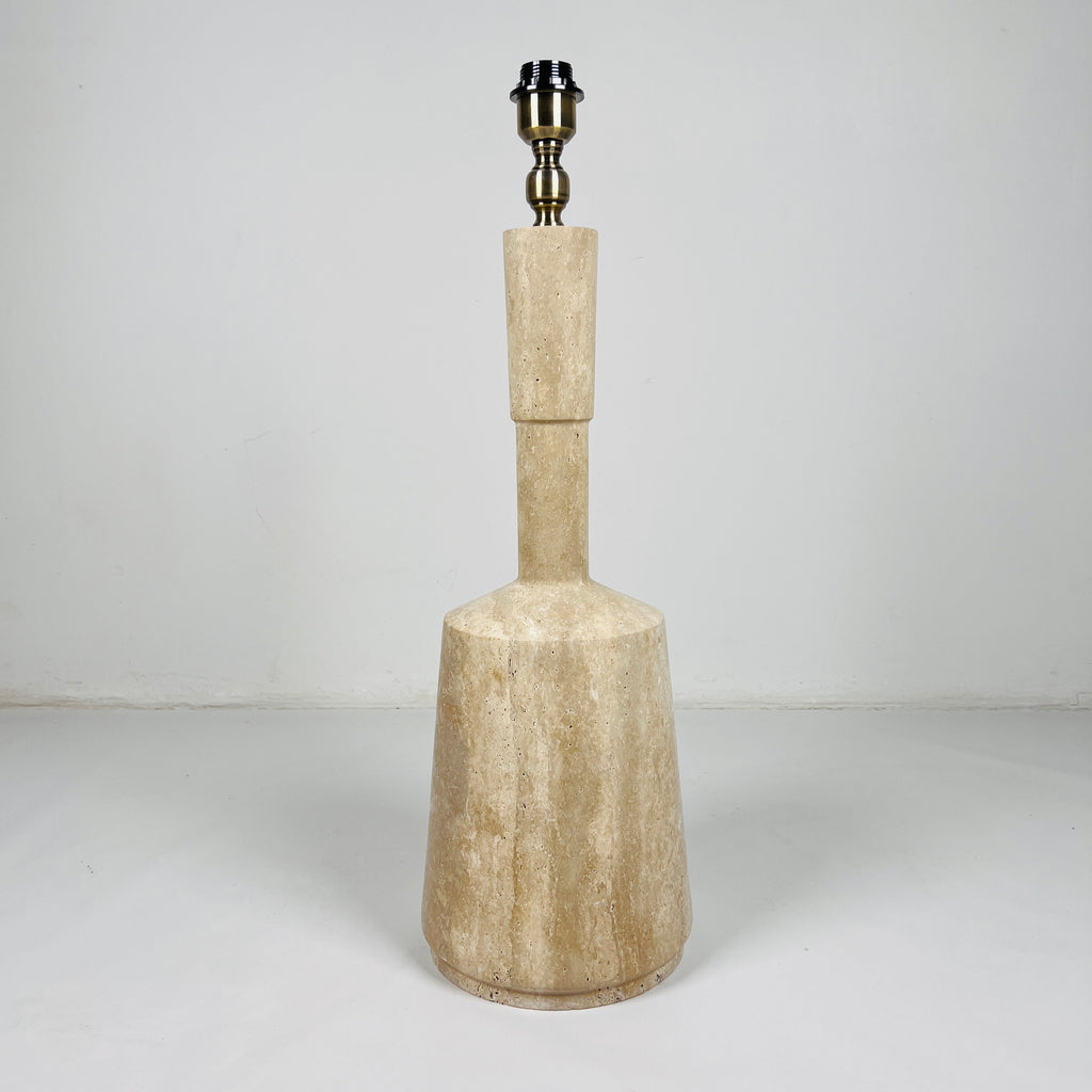 Bottled Bottom Travertine Lamp