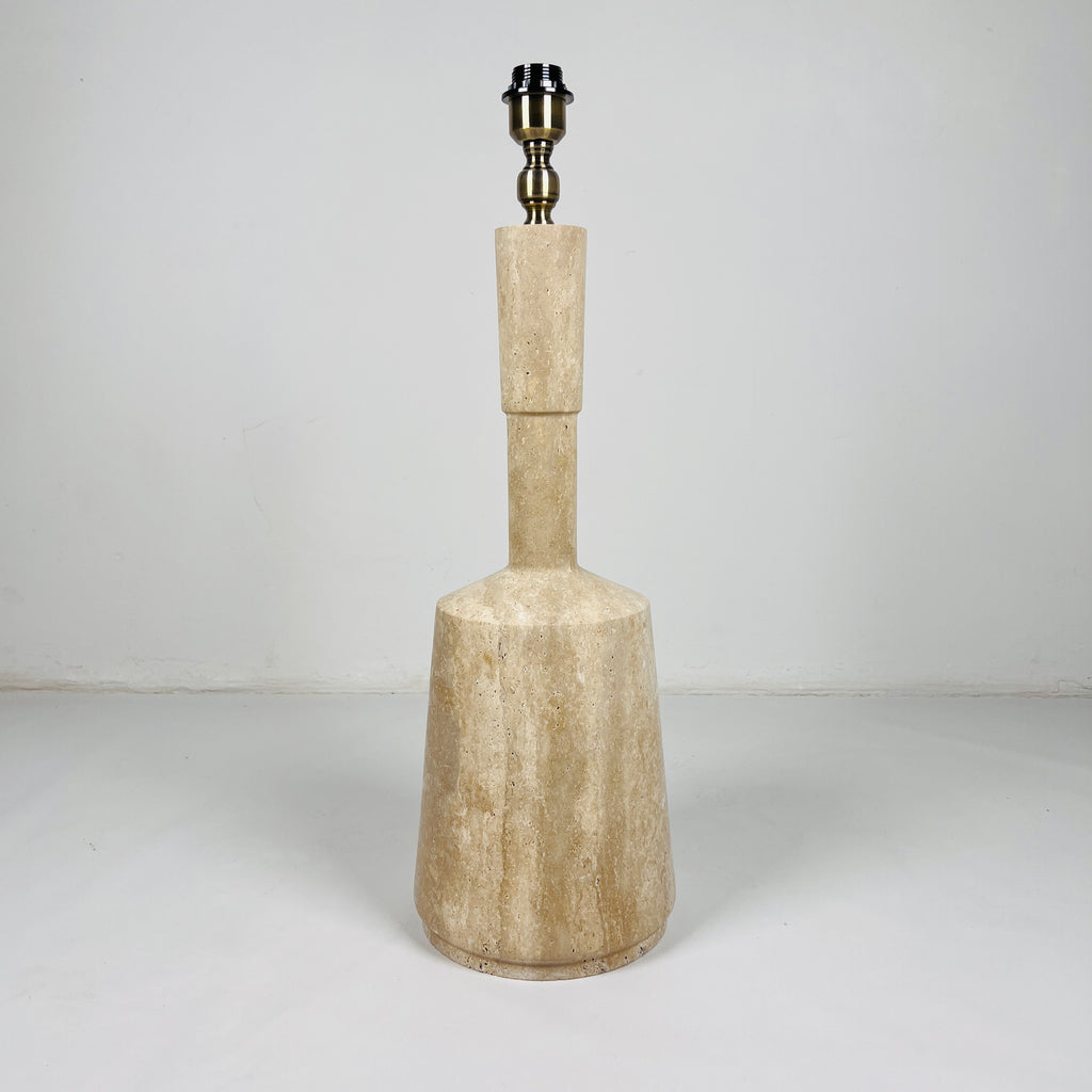 Bottled Bottom Travertine Lamp