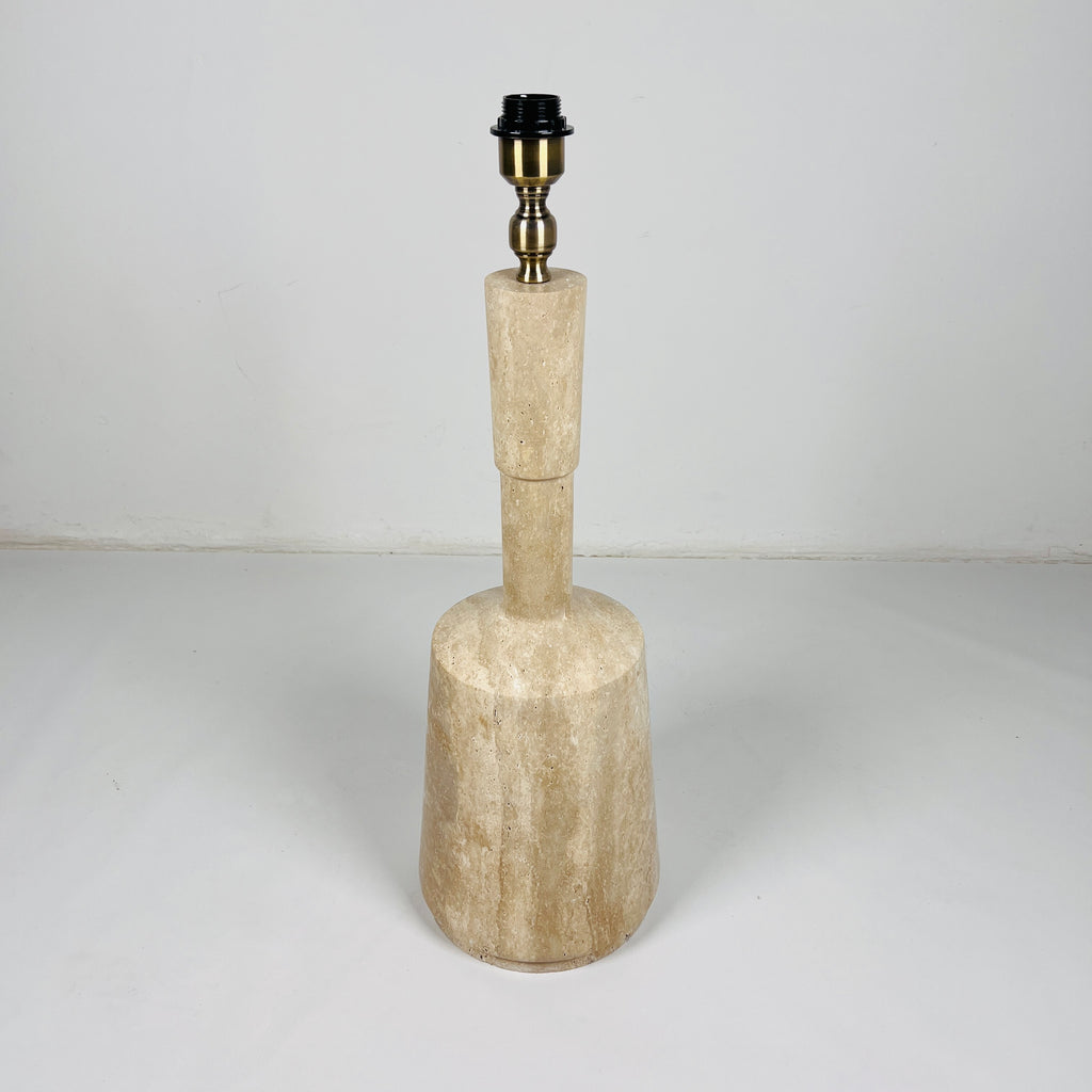 Bottled Bottom Travertine Lamp