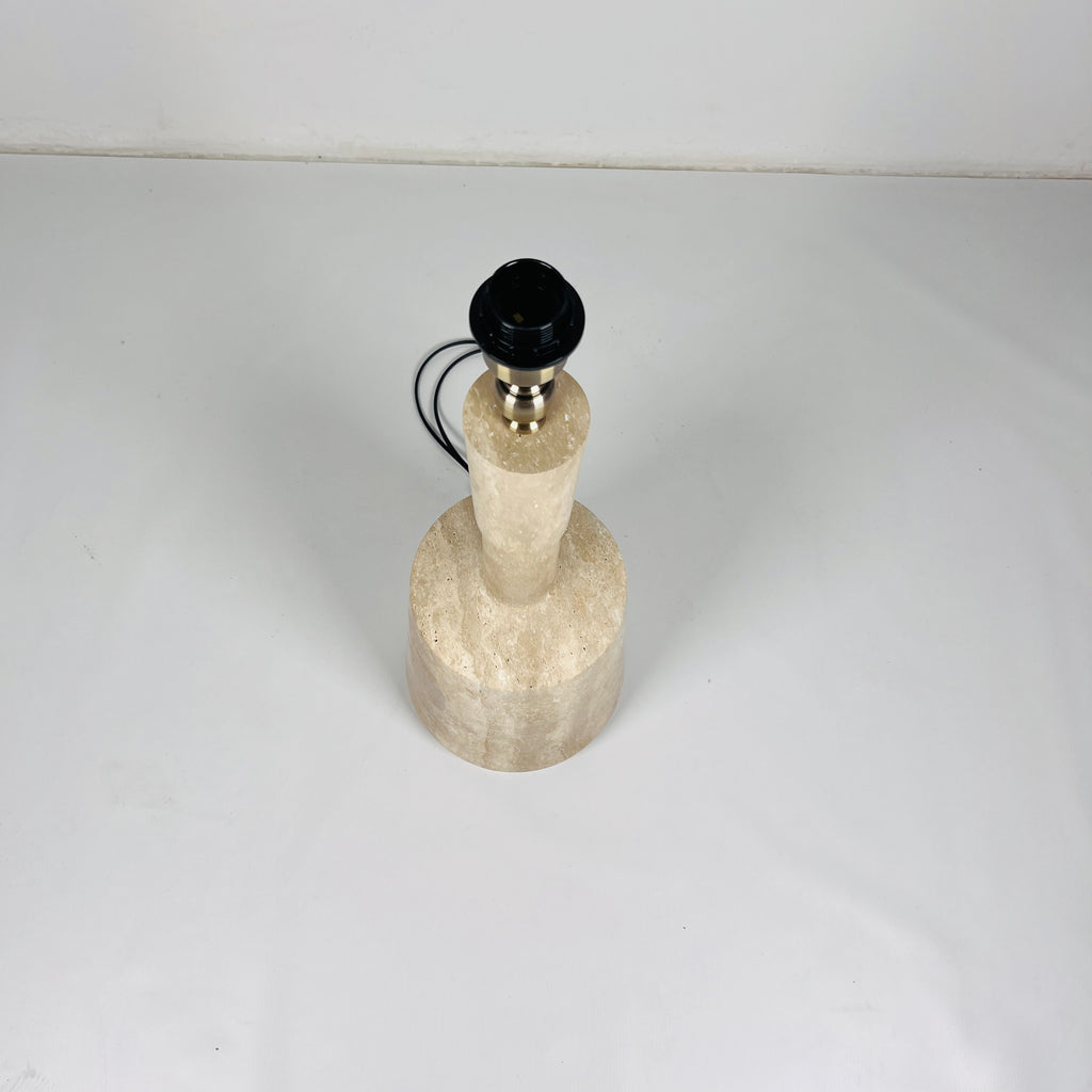 Bottled Bottom Travertine Lamp