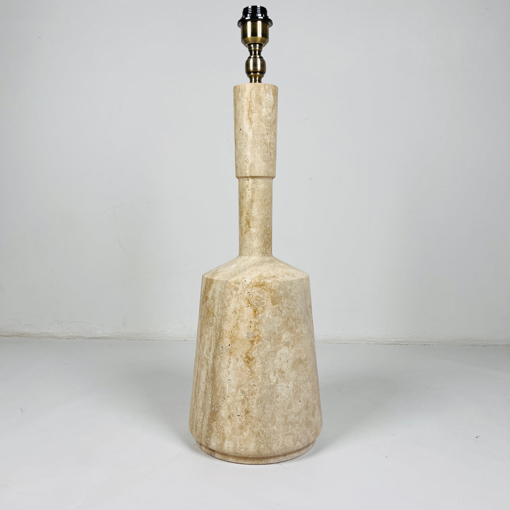 Bottled Bottom Travertine Lamp