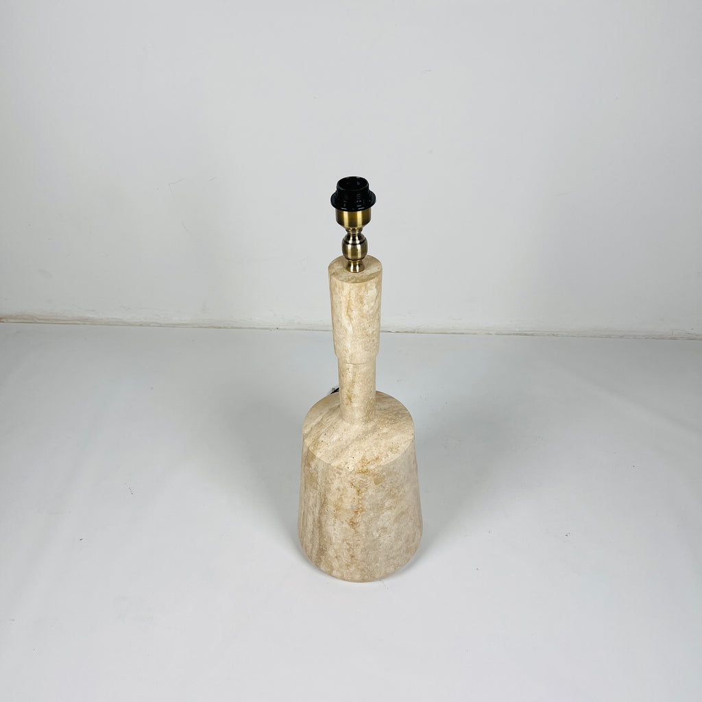 Bottled Bottom Travertine Lamp