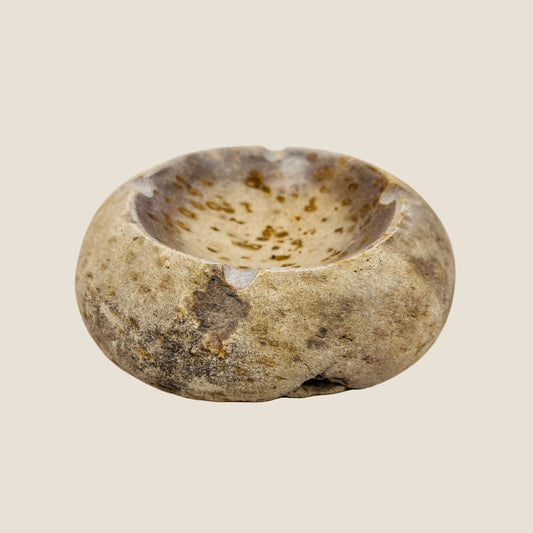 Brown Spotted Ash Tray - River Stone