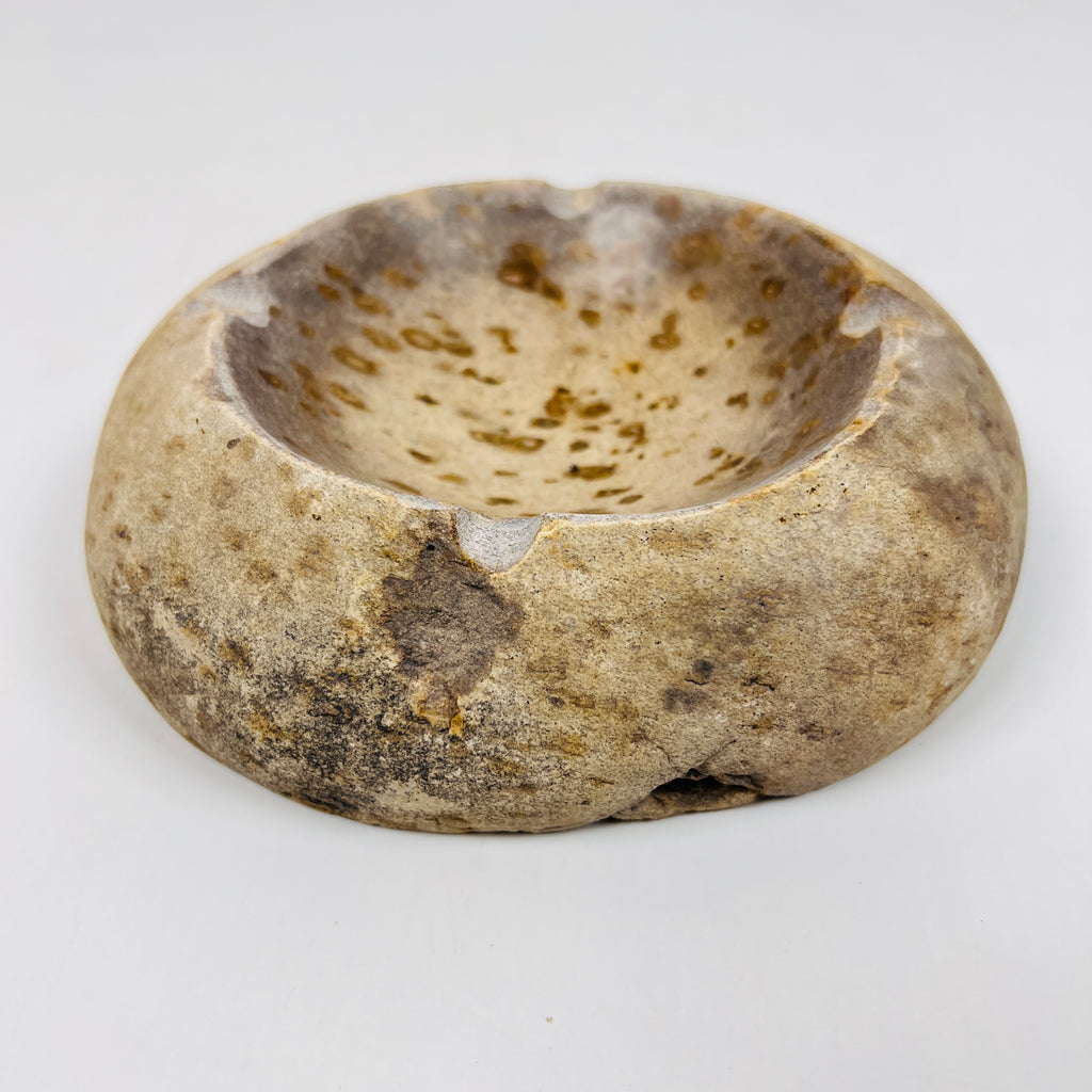 River Stone Brown Spotted Ash Tray