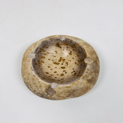 Brown Spotted Ash Tray - River Stone