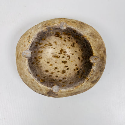 Brown Spotted Ash Tray - River Stone