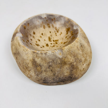 Brown Spotted Ash Tray - River Stone
