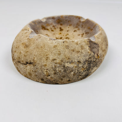 Brown Spotted Ash Tray - River Stone