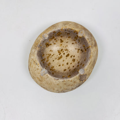 Brown Spotted Ash Tray - River Stone