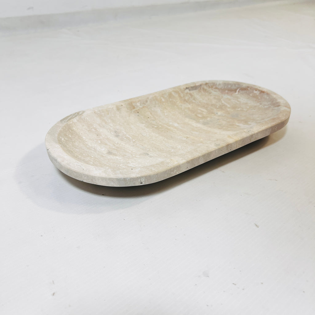 Drift Sand Travertine Tray