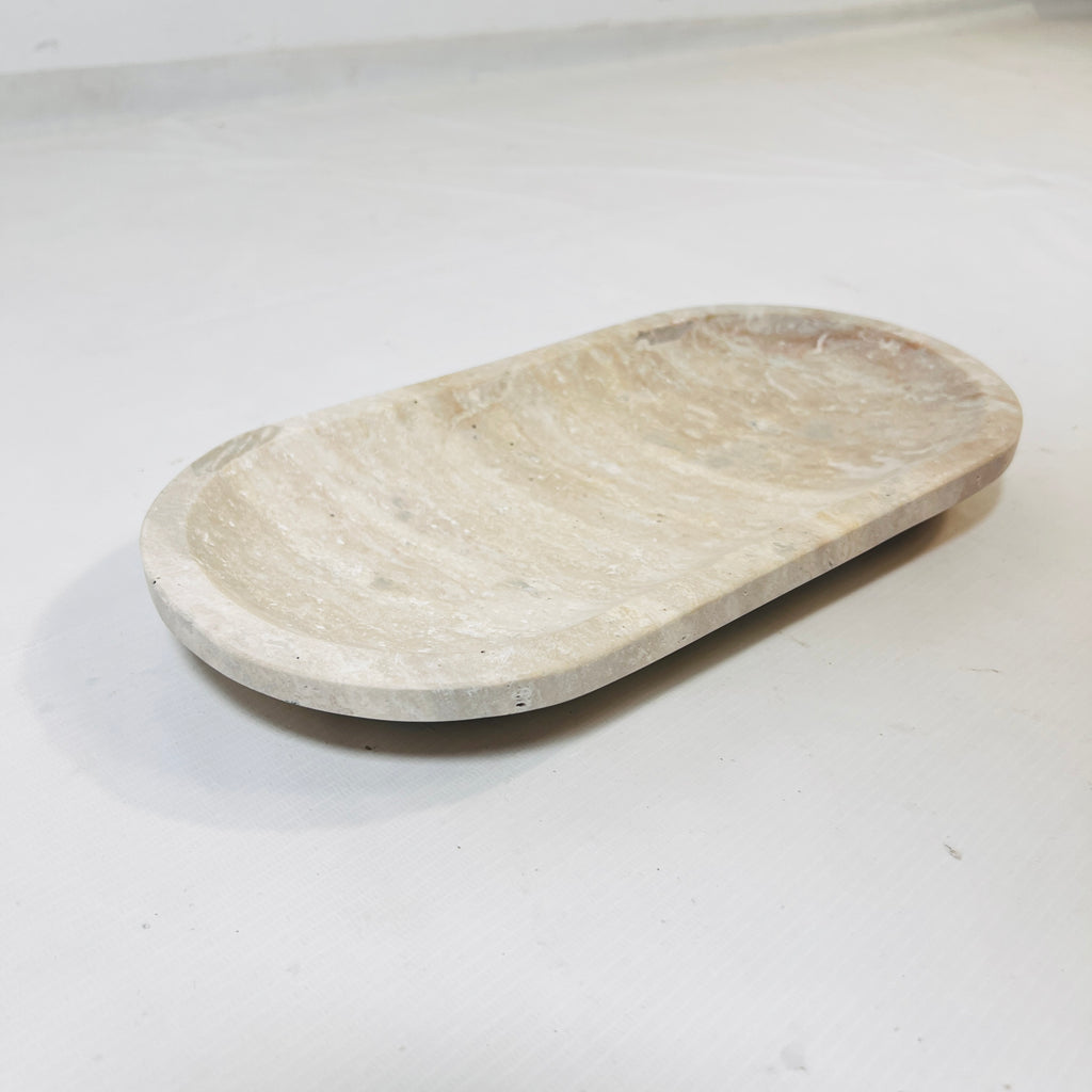 Drift Sand Travertine Tray