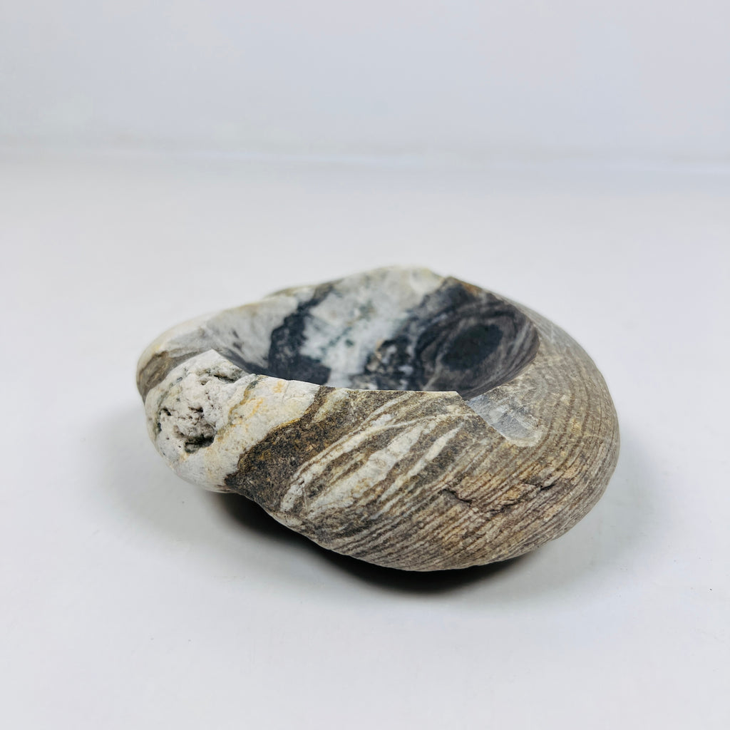 River Stone Tidal Waved Ash Tray