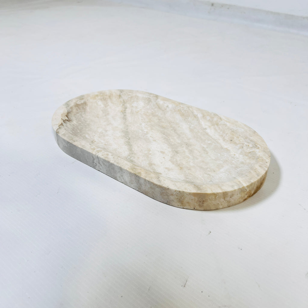 Serene Edge Travertine Tray
