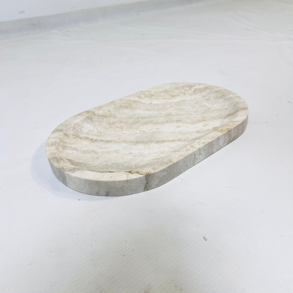 Serene Edge Travertine Tray
