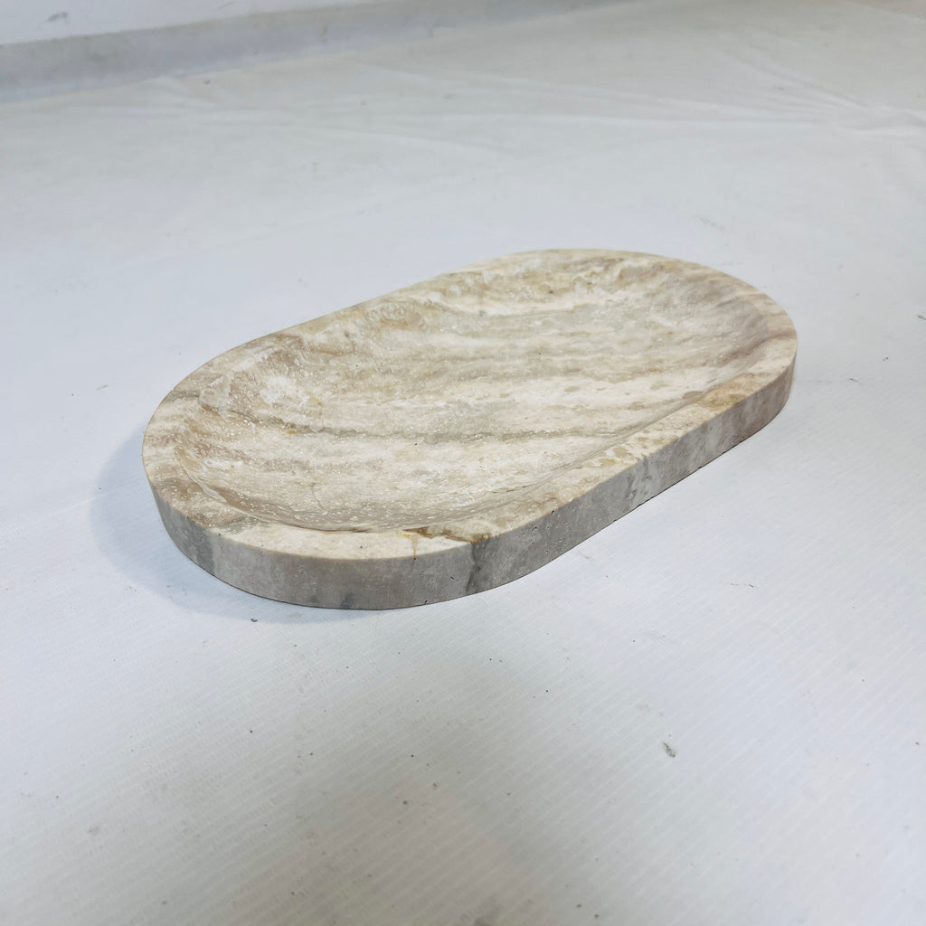 Serene Edge Travertine Tray