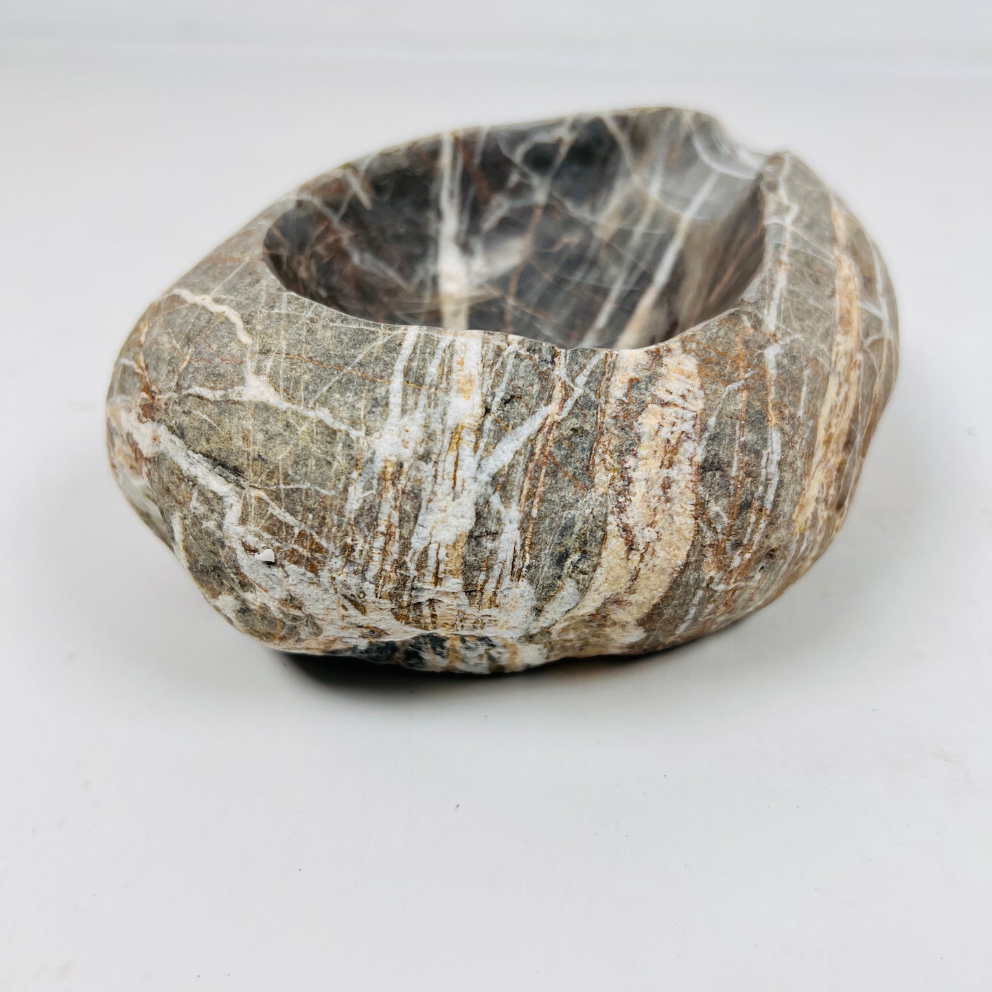 Brown Webbed Ash Tray - Riverstone