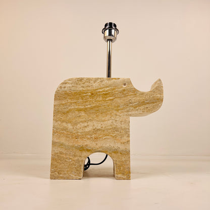 Rhinocerus Lamp - Travertine