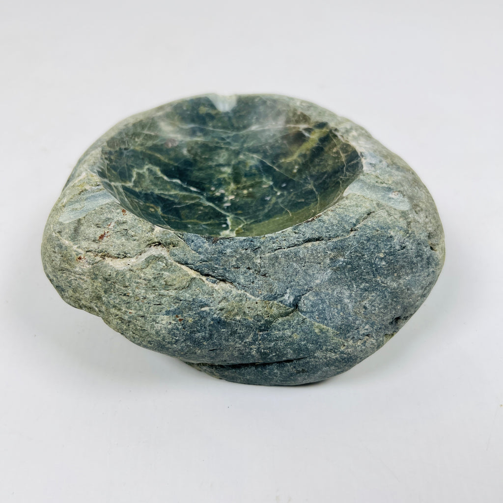 River Stone Lime And Blue Webbed Ash Tray