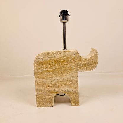 Rhinocerus Lamp - Travertine