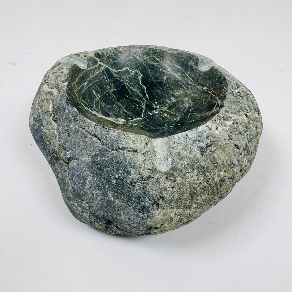 River Stone Lime And Blue Webbed Ash Tray