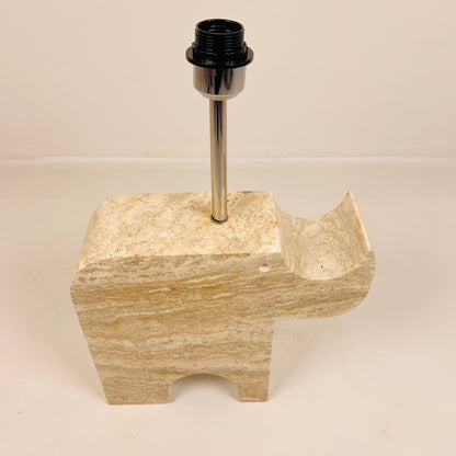 Rhinocerus Lamp - Travertine