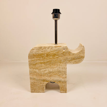 Rhinocerus Lamp - Travertine