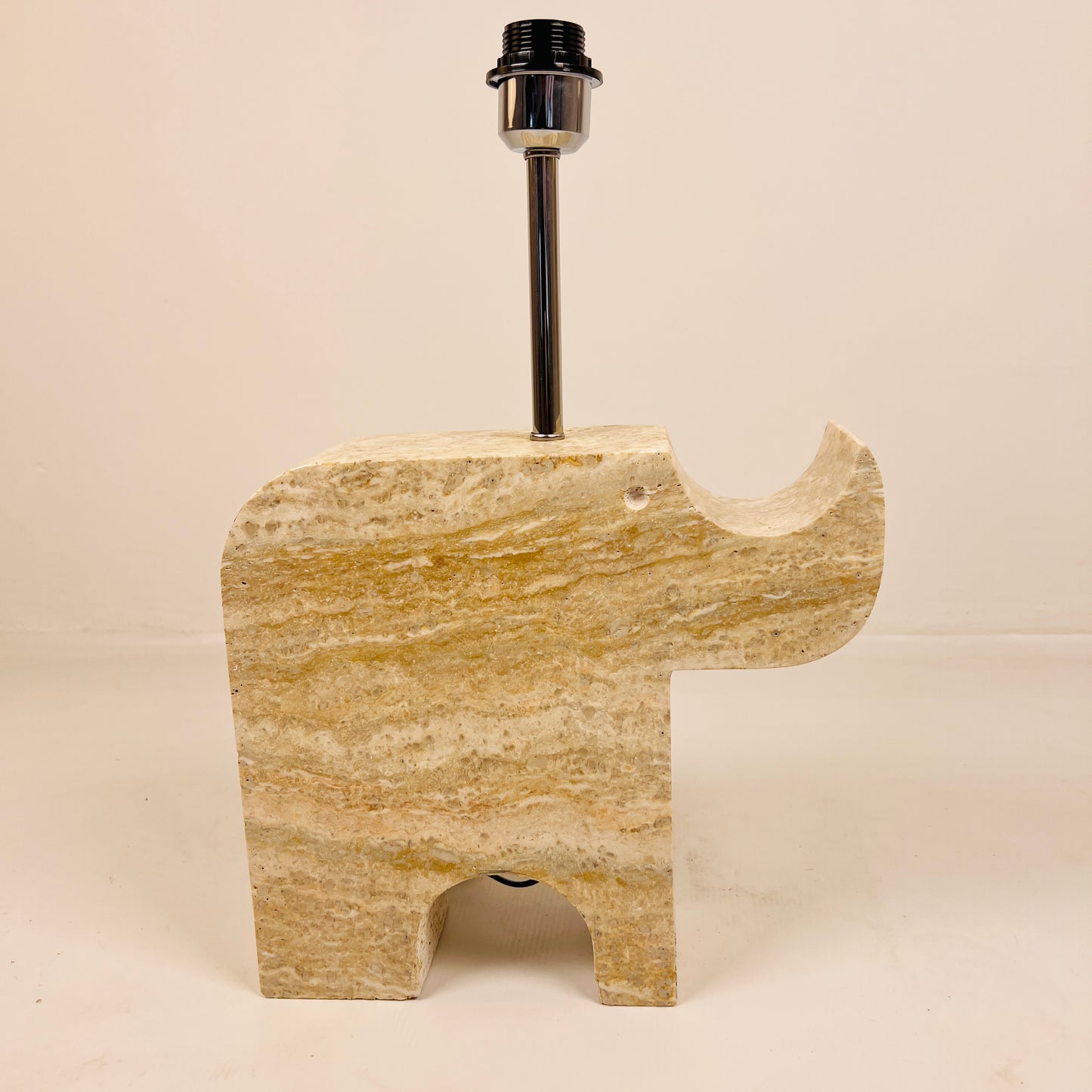 Rhinocerus Lamp - Travertine