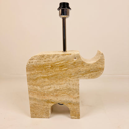 Rhinocerus Lamp - Travertine