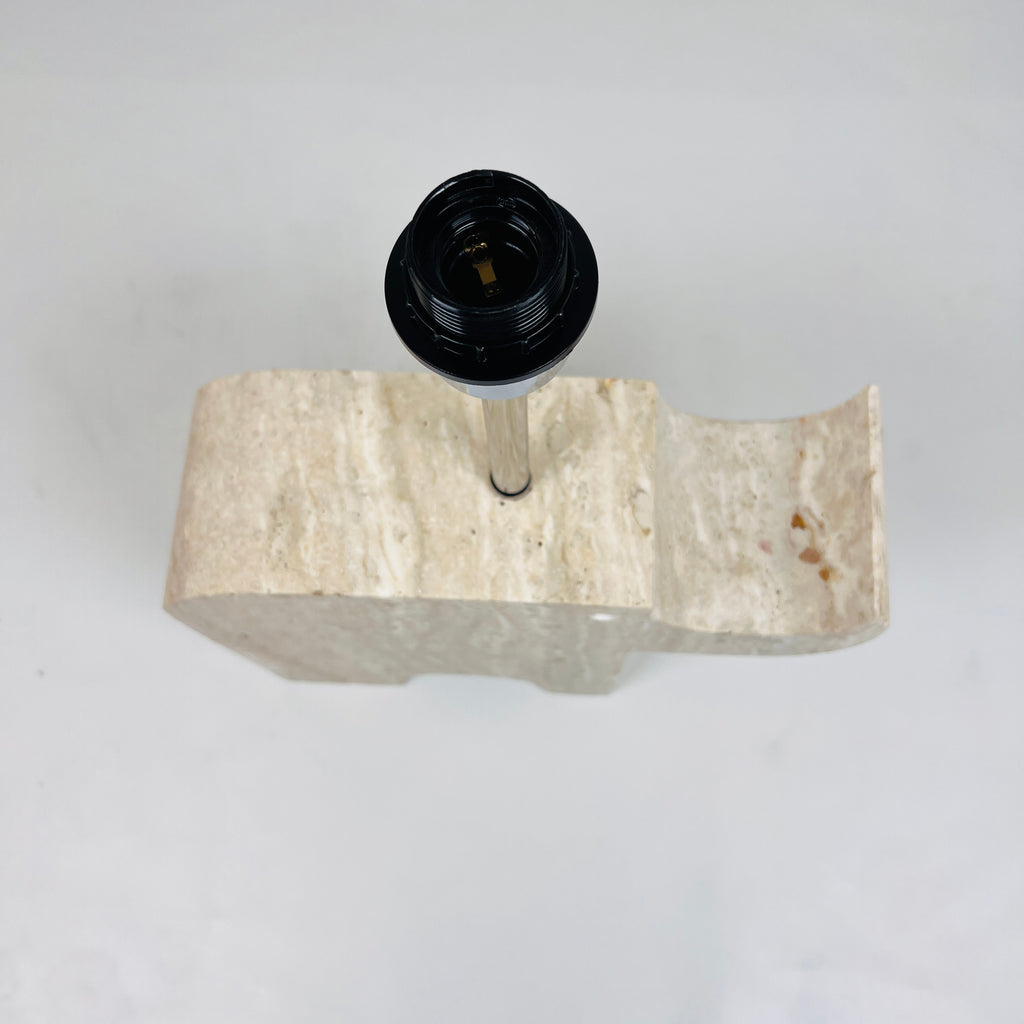 Rhino Travertine Table Lamp