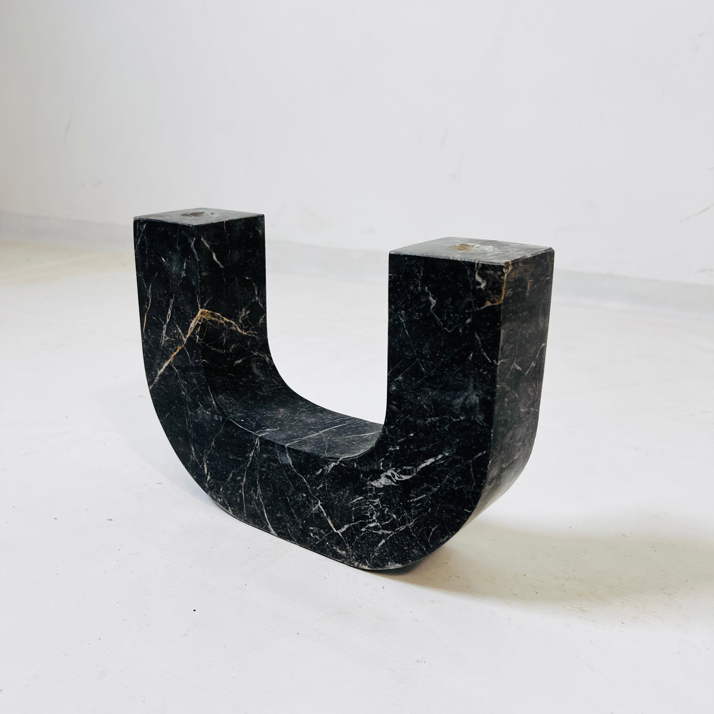 U-Shape Candle Stand - Black