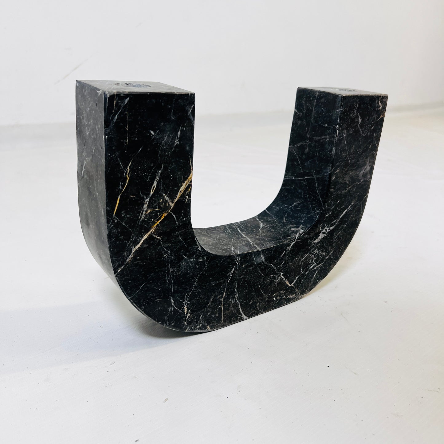 U-Shape Candle Stand - Black