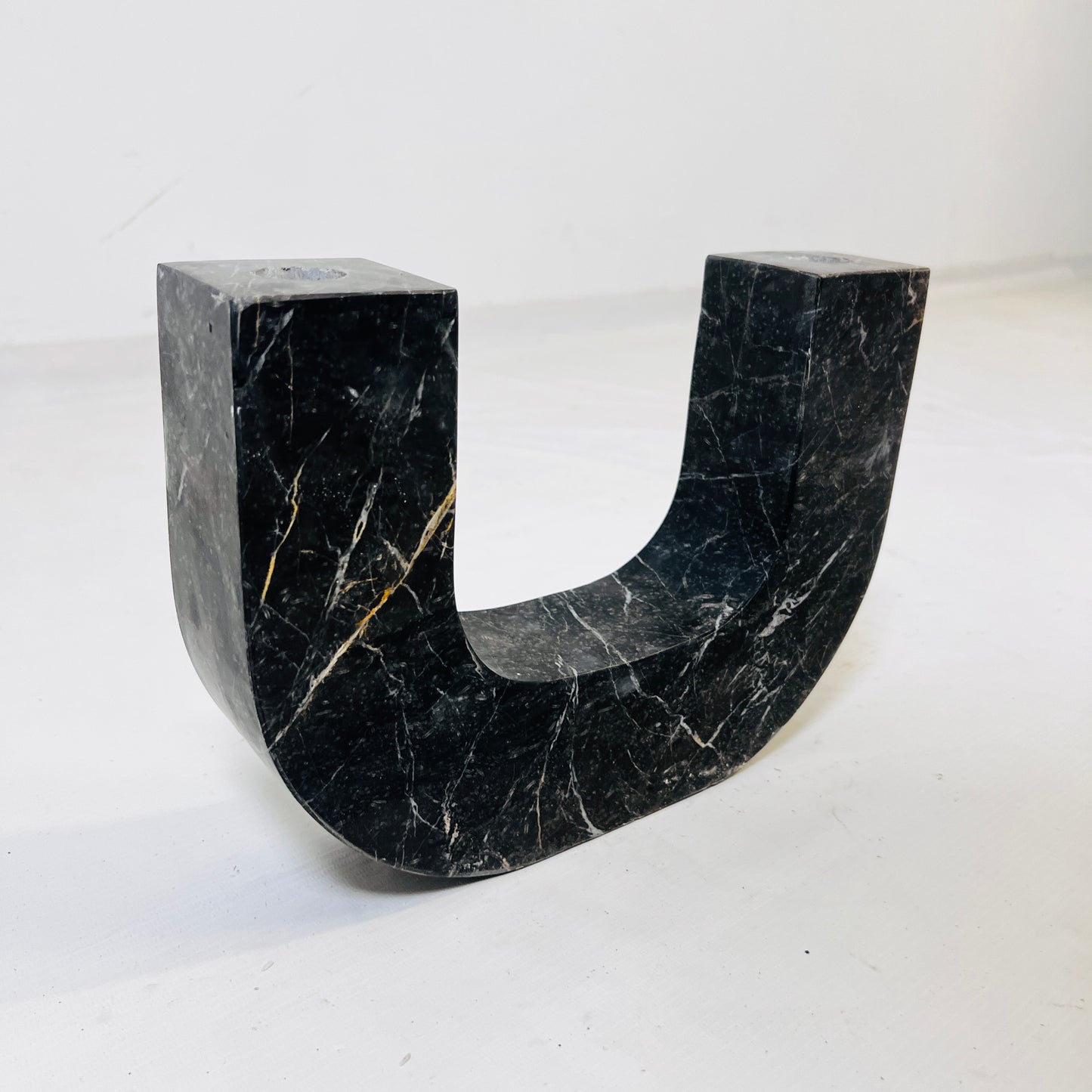 U-Shape Candle Stand - Black