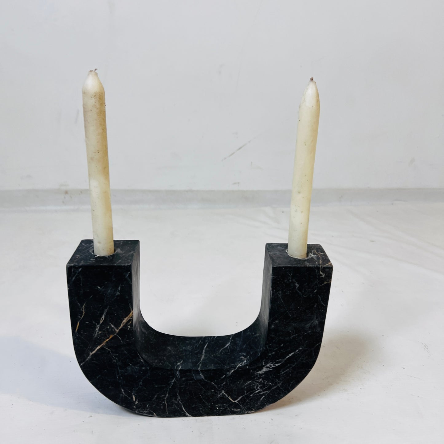 U-Shape Candle Stand - Black