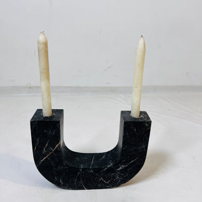 U-Shape Candle Stand - Black