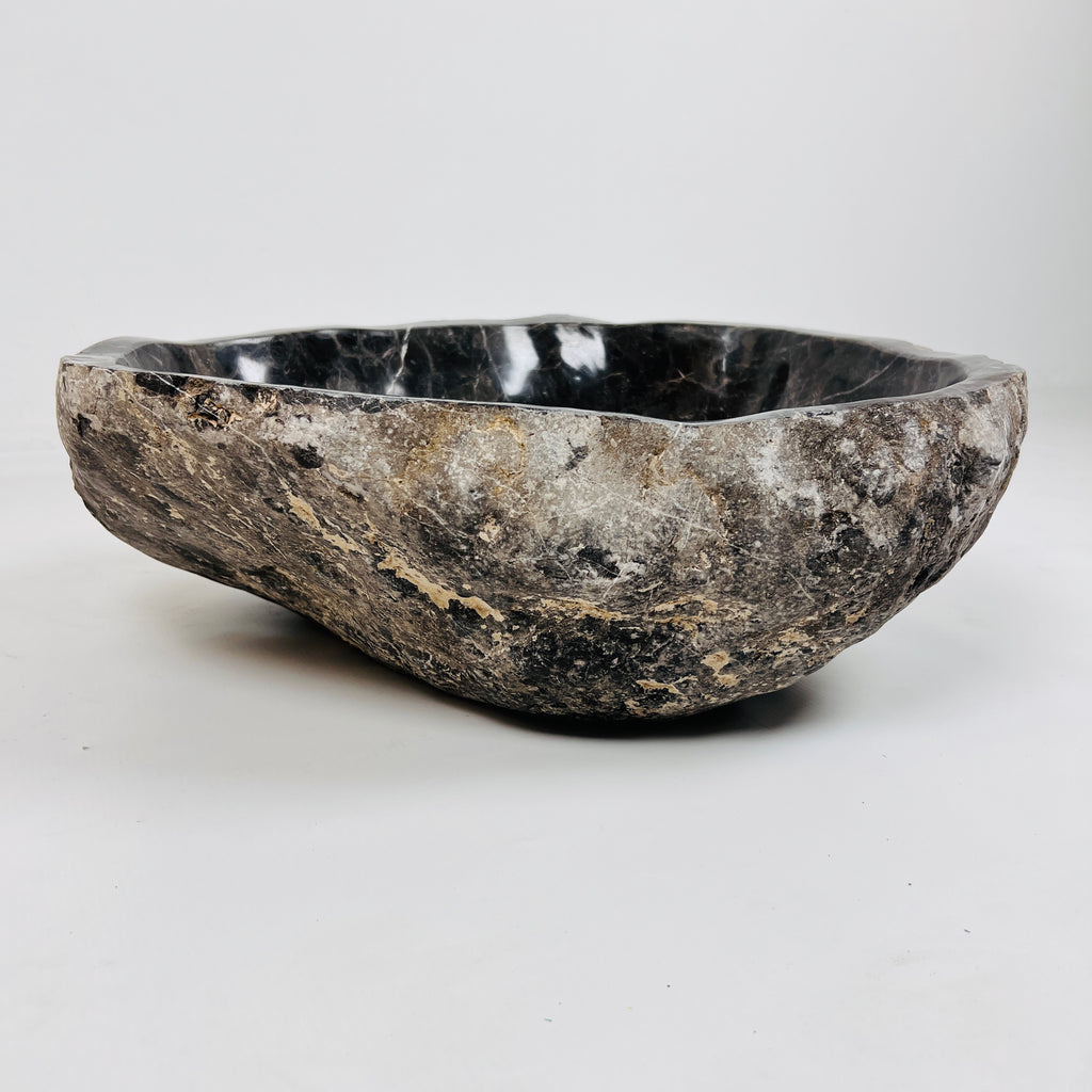 Golden Webbed River Stone Sink