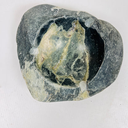 Green Water Marked Ash Tray - River Stone