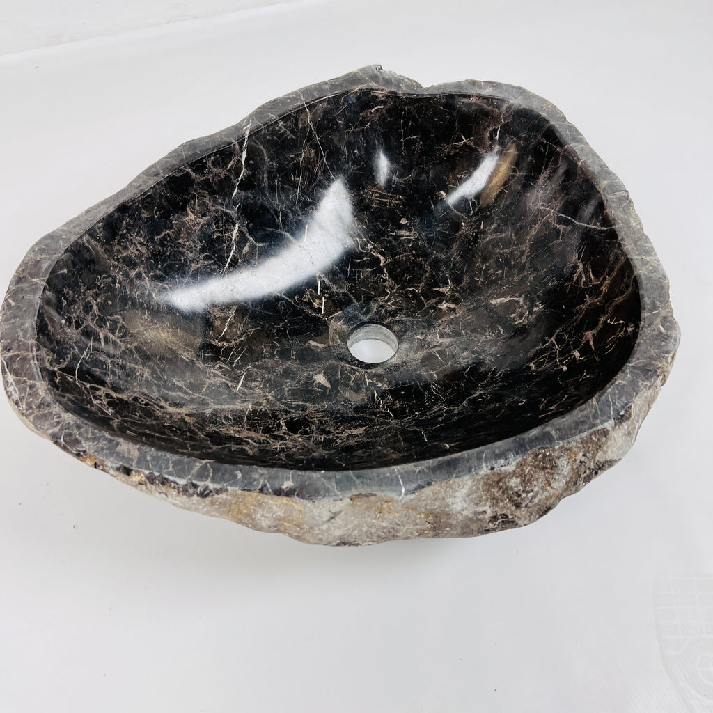 Golden Webbed River Stone Sink