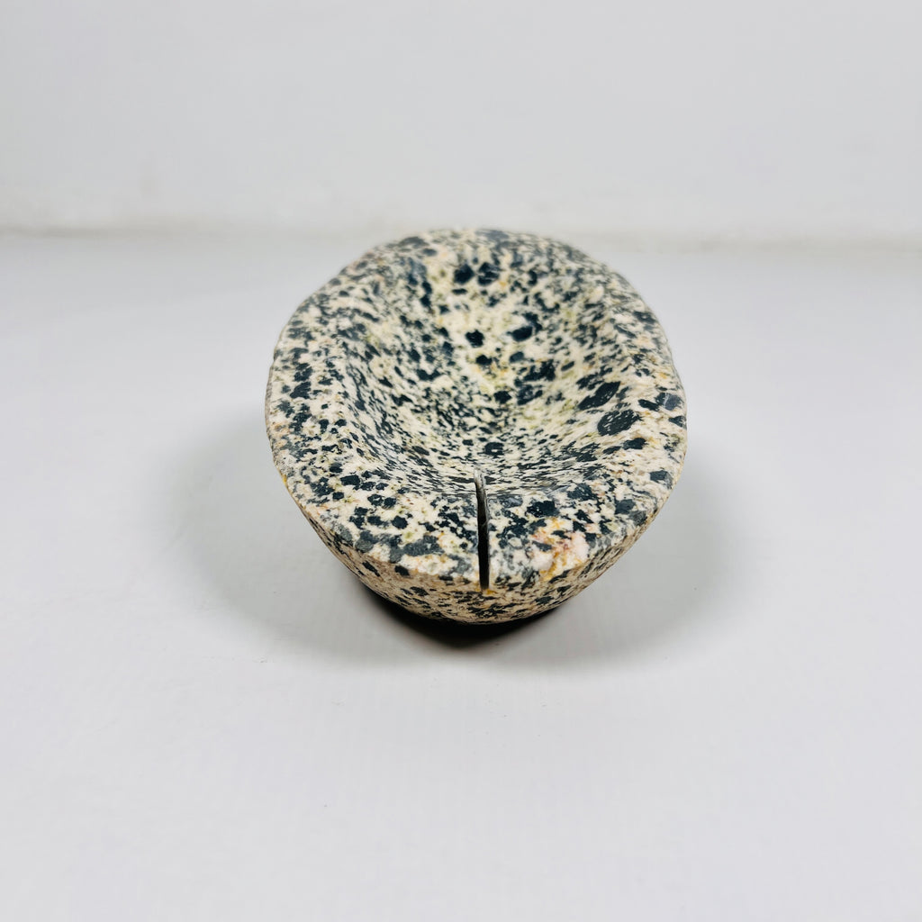 Tilted River Stone Soap Dish