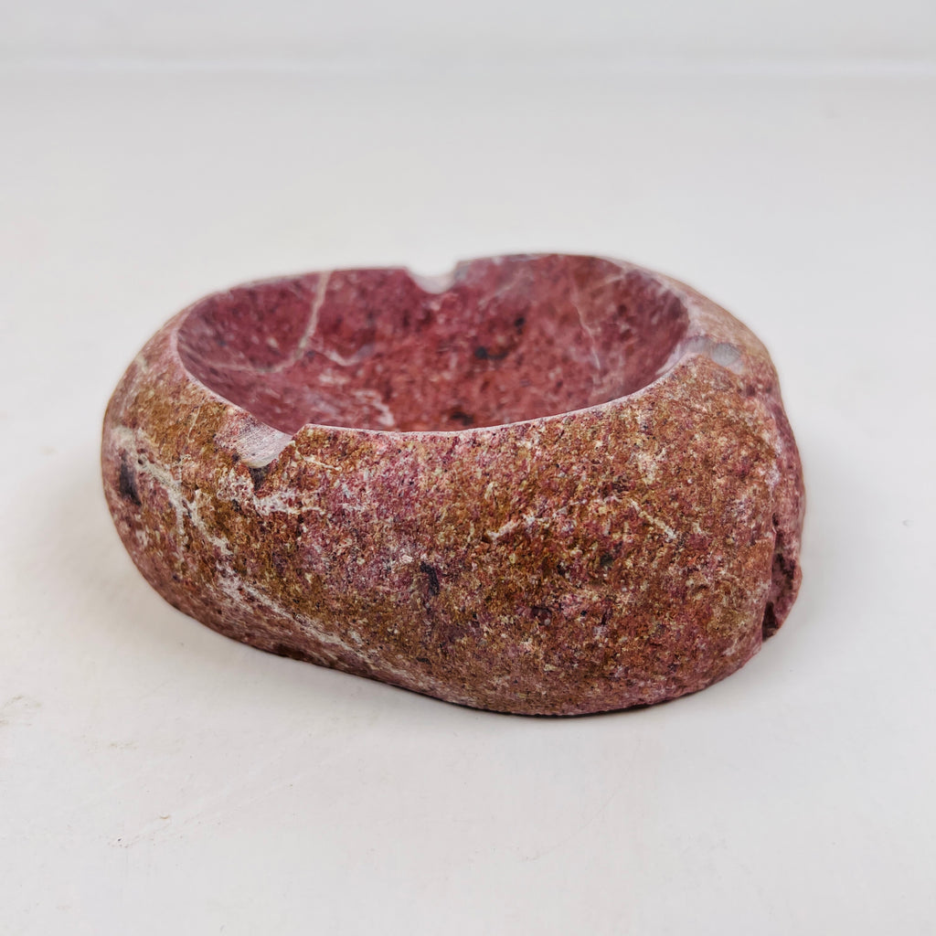 River Stone Burgundy Webbed Ash Tray