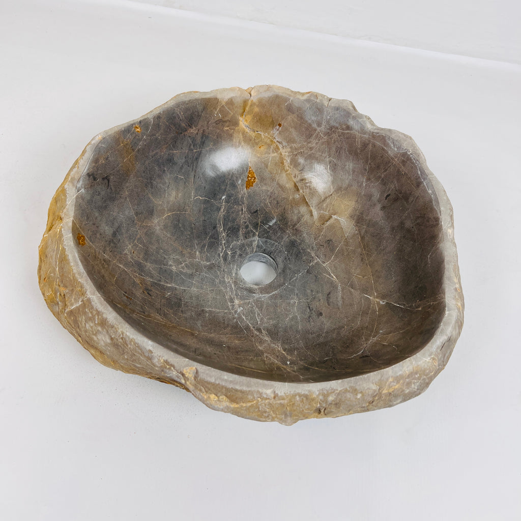 Amber Grazed River Stone Sink